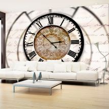 Fotomurale Movimento dell'orologio 200x140 cm – 100% fliselina – Stampa laser – Resistente all'acqua e ai graffi