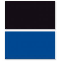 Fotorückwand Schwarz/Blau beidseitig 100x60cm 2in1 Rückwandposter