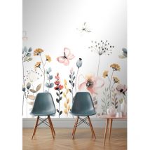 Rasch - Fototapete 253276 Tapete Kinderzimmer 250 x 280 cm Bambino xix Blau Grün