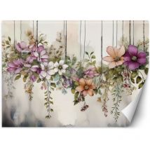 Fototapete Blumen Botanik Pflanzen 200x140 cm – 100% zertifiziertes Premium-Material – UV-beständig, wasserfest, einfach anzubringen