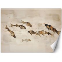 FEEBY Fototapete Koi-Fisch 450x315 cm 100% zertifiziertes Premium-Papier UV-beständig wasserfest einfach anzubringen