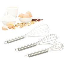 Fouet cuisine, lot de 9, fouet ballon professionnel manuel inox 8 pouces 10 pouces 12 pouces, argenté