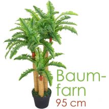 Decovego - Fougère Arborescente Plante Artificielle Artificiel Plastique avec Pot 95cm
