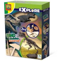 Ses Creative - Fouille de dinosaures et de squelettes 2 en 1 - T-rex