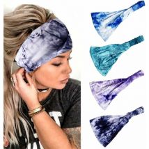 Foulard large bandeau tie and dye (lot de 4)-Fei Yu