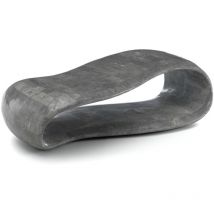 Stones - Foulard - Table basse (123 x 60 x 34h) en pierre fossile grise