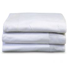 SnugFresh Travel Yard Drap en microfibre Blanc Pack de 3 housses Housse de couette pour bébé Compatible avec le lit bébé SnugFresh - Foundations