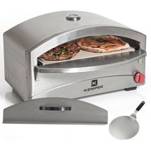 Kemper - Four à pizza à gaz 4800W Cuisson pierre réfractaire 250 à 400°C Spatule Incluse