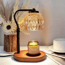 Rapanda - Four d'aromathérapie sans feu verre aromathérapie fusion lampe à cire bougie fusion bougie lampe fusion bougie lampe chambre atmosphère