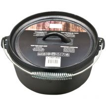 Spetebo - Four Hollandais en Fonte Ø25 cm - Pot à feu avec poignée de transport