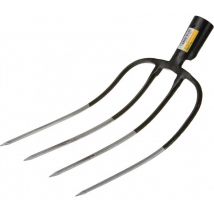 Fourche à fumier L. des dents 310 mm 4 dents forgé en Allemagne du nord, sans manche poids 800 g