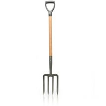 Fourche de jardin 4 dents avec manche en bois et poignée en y Vito