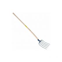 Fourche fumier à douille 5 dents 29 cm manche pomme - Outils Perrin