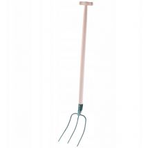 Kadax - Fourches de jardin 3 dents Pour Foin, Fumier, Herbe, Paille
