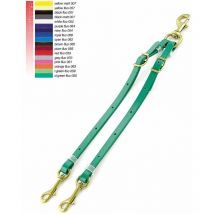 Taglia unica, Charbon: Fourche à martingale réglable Biothane avec boucles en laiton