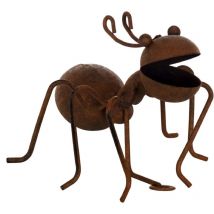Fourmi décorative en métal vieilli 12 x 10 x 15 cm