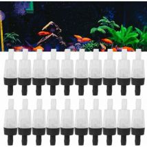 Fournitures d'aquarium 20 pièces clapet Anti-Retour de Pompe à Air, clapet Anti-Retour, Fournitures de réservoir de Poissons Accessoire clapet