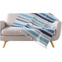 Fouta a franges 140 x 200 cm Ocean dream