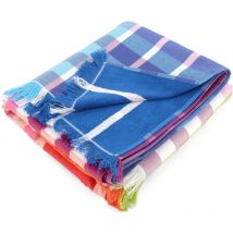 Fouta carrée doublée éponge 180x180 cm hanko Multicolore