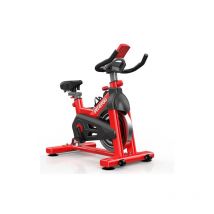 Fit4you - Exercise Bike Indoor Cycling Home Gym Workout Cardio Fitness lcd Monitor Red and Black