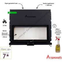 Foyer bois Flat 120 x 60 A.Caminetti