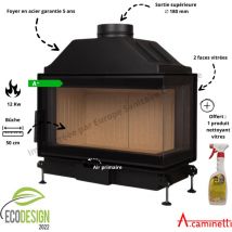 A Caminetti - Foyer bois Quattro 70 r Open Side A.Caminetti