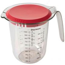 Westmark - ifa ifa jarra medidora 1 l. con tapa 00913066 , Tiene escala con diferente unidad de medida, con detallado marcado de cifrado.Con pico
