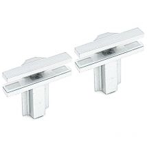 Sakret - herrajes fab.nacional juego 2 soportes para estante fij/directa ral9006