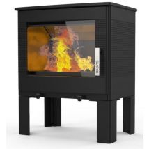 Estufa de leña negra resistente al agua de 7,3 kw - FR9016110B - supra -