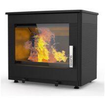 Supra - Stufa a legna nera impermeabile da 7,3kw - FR9016120B