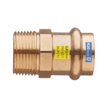 Kombi Übergangsstück i mit ig 28mm x 1 1/4' ig, Rotguss, Gas Wasser, v Kontur - Frabo