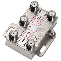 Vertikaler 4-Wege-Splitter mit F-Anschluss für tv und Satellitenband Fracarro 280702