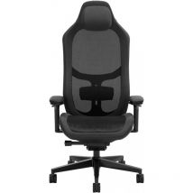Fractal Design - Refine Mesh Dark Gaming Chair - Ergonomic Office Desk Chair Functionality with 4D Adjustable Armrests, High-Back Support, Lumbar
