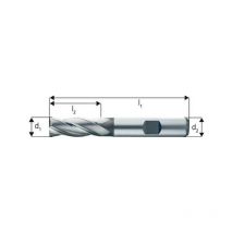 Fragola Breve Cilindrica, Di Tipo n, In Acciaio Rapido Al 8% Di Cobalto, Senza Rivestimento, ø D1 - K10 7.0 Mm, Lunghezza. Totale 66 Millimetri L1