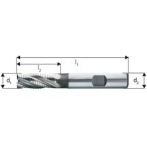 Fraise de semi-finition courte, type nf, en acier à coupe rapide à 5% de cobalt, sans revêtement, ø d1 - k12 : 10,0 mm, Long. totale l1 72 mm