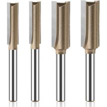 Fraise defonceuse 1/4mm,fraise affleureuse,fraise pour,défonceuse,fraises pour défonceuses,Adapté aux Menuisiers, Bricoleurs et Amateurs de Travail