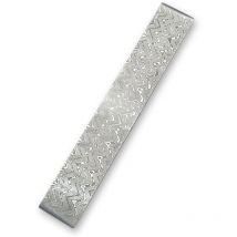Fraise en acier à motifs en billettes d'acier de Damas, matériaux de forgeage d'embryons, trempés et lissés pour fraise, matériau polyvalent de