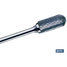 Fraise rotative cylindrique avec rayon de 6 mm.