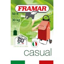 Casual - Carrello portaspesa 2 ruote con borsa impermeabile - Framar
