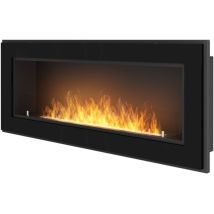 Frame 1200 SimpleFire Einbau-Bioethanolkamin mit schwarzem Glas
