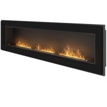 Frame 1800 SimpleFire Einbau-Bioethanolkamin mit schwarzem Glas