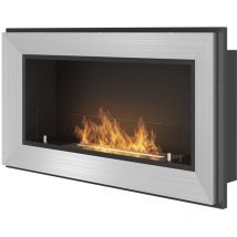 Frame 900 SimpleFire Einbau-Bioethanolkamin aus Edelstahl mit Glas