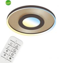 Lampada a soffitto led cct, ø 49,5 cm, 25 w, 3000 lm, marrone oro