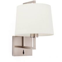 Frame Wandleuchte innen nickel matt/beige 20170-02