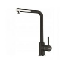 115.0668.279 sirius l side pull-out robinet d'évier de cuisine, black FR010296 - Franke