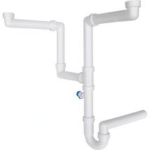 Accessoires - Siphon d'économie d'espace, blanc 112.0066.087 - Franke