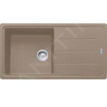 Franke Basis - Évier en fragranit BFG 611, 97x50 cm, huître 114.0494.758