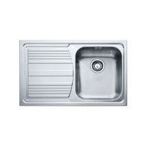 Franke - Lavello da cucina 1 vasca a destra ad incasso 79x50 cm acciaio inox modello logica line 101.0085.773