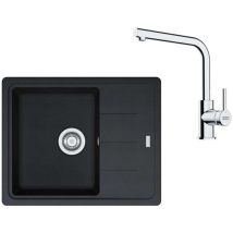 Franke - Sets - Küchenset G262O, Fragranitspüle bfg 611-62 und Armatur fs 3230.031, Onyx/Chrom 114.0700.731