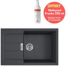 Franke - Sirius xl Black undermount Tectonite kitchen sink + free special Tectonite sink cleaner (S2D61178XLC-CLEAN)